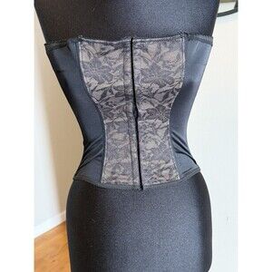 luleh Elegant Black Lace Corset Top Sz medium